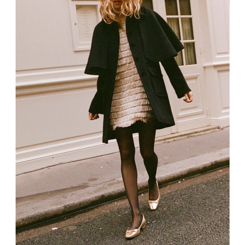 Doen watson wool cashmere coat black XS